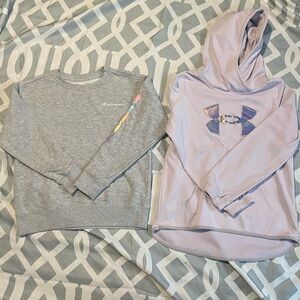 Under Armour Kids Lavender Hoodie Size Large